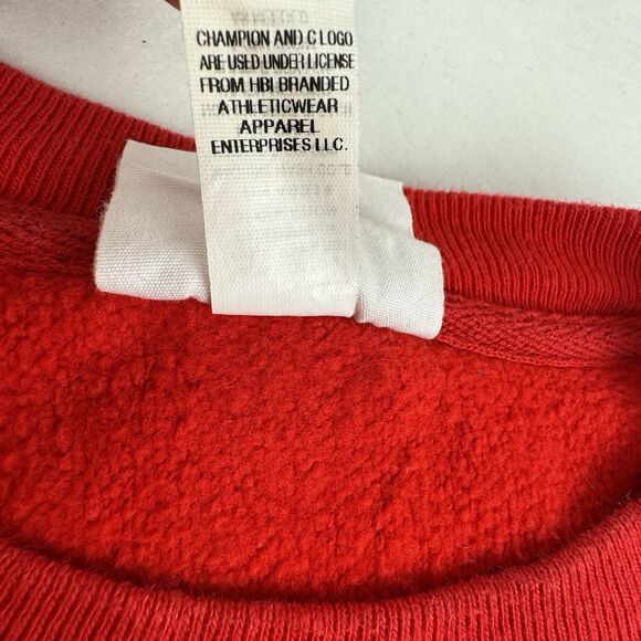 Fairfield University College Sweatshirt Sz S Red Crewneck Champion Reverse Weave - Picture 11 of 15